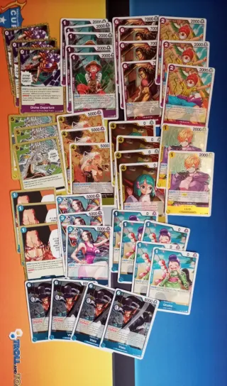 Lote 760 cartas One Piece OP13 OP14