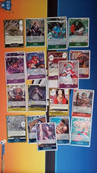 Lote 760 cartas One Piece OP13 OP14