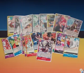 Lote 760 cartas One Piece OP13 OP14