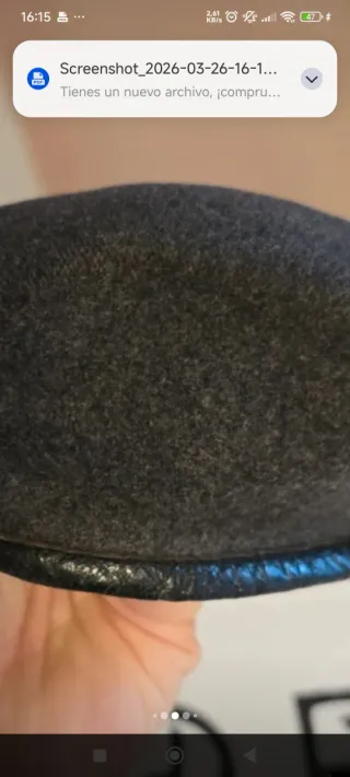 Boina de oficial Fuerza Aérea Belga 1951(leer)