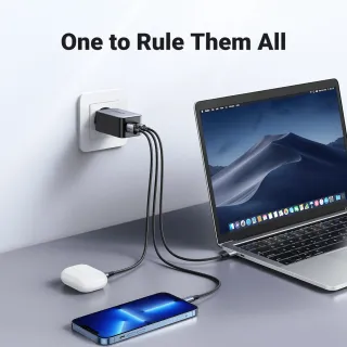 Cargador UGREEN Nexode 65W 3 Puertos GaN