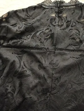 Top encaje Vila negro talla S