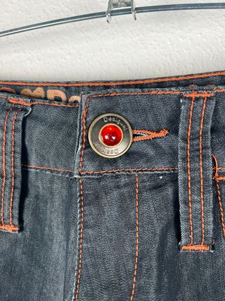 Desigual Harem Baggy Denim Pantaloni Larghi XS