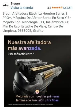 Braun Serie 9 Pro+ 9665CCE