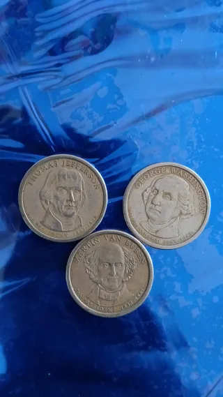 Monedas Antiguas Americanas: Jefferson, Washington