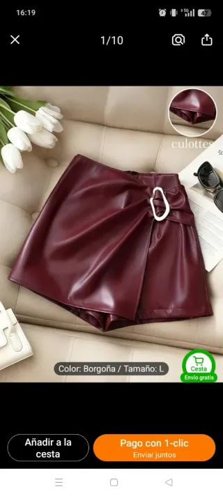 Falda y tacones rojos