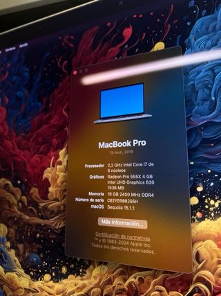 MacBook Pro 15,4 2018 16GB/256GB i7