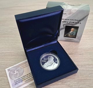 Moneda Plata 10€ Tesoros Museos Vicente López