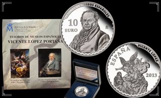 Moneda Plata 10€ Tesoros Museos Vicente López