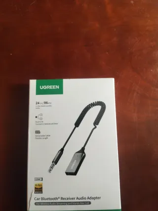 Receptor Audio Bluetooth UGREEN 5.0 Coche