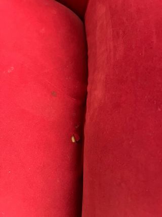 Sillón vintage terciopelo rojo