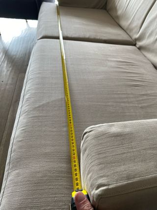 Funda Sofá Algodón Loneta Crema 4 Plazas