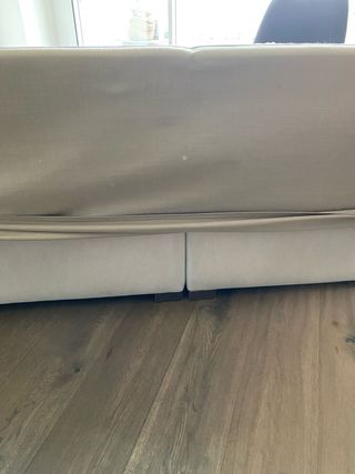 Funda Sofá Algodón Loneta Crema 4 Plazas