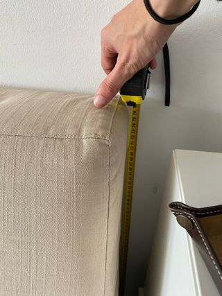 Funda Sofá Algodón Loneta Crema 4 Plazas