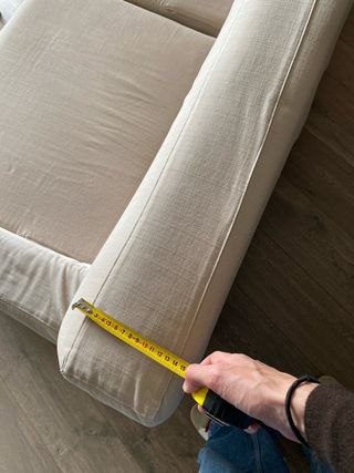 Funda Sofá Algodón Loneta Crema 4 Plazas