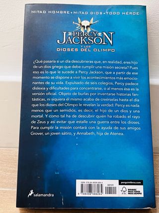 El ladrón del rayo/ The Lightning Thief (Percy ...