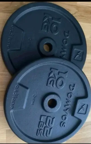 pesas 2 discos de 10kg