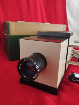 Proyector Diapositivas Antiguo Beige/Negro