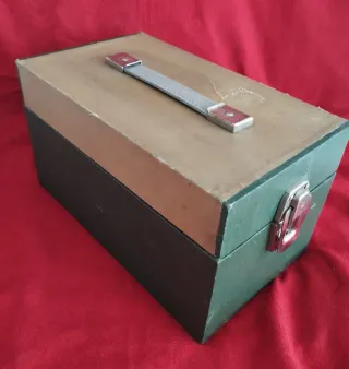 Proyector Diapositivas Antiguo Beige/Negro