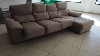 Sofá chaise longue de tela