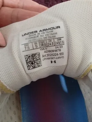 Zapatillas Under Armour Mujer Blancas Moradas