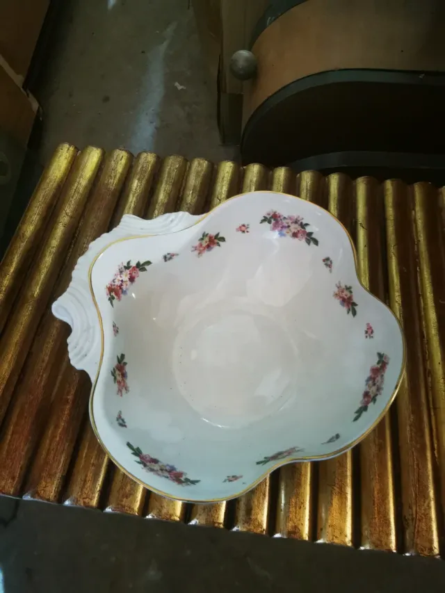 Ensaladera Bidasoa 23cm Flores Doradas