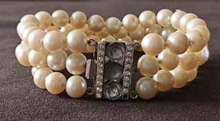 Pulsera de perlas sintéticas (JYPUL01)