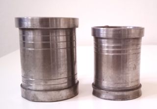 Set Porta Stuzzicadenti Peltro Vintage