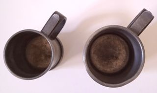 Set Porta Stuzzicadenti Peltro Vintage