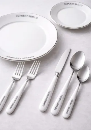 Vajilla Emporio Armani Porcelana y Metal