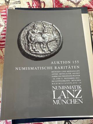 Catálogo Numismática Lanz Múnich en alemán