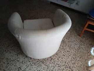 Sillón Butaca Beige Tela