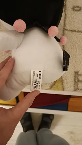 Peluche Kuromi Negro y Blanco