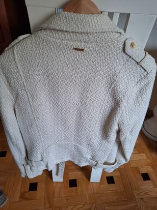 Chaqueta Guess Biker Blanca