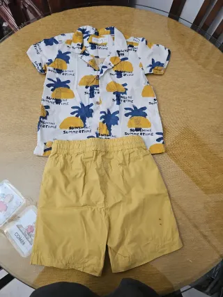 Conjunto Verano Niño Camisa y Pantalón Corto