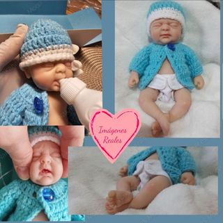 Muñeca reborn bebé silicona flexible