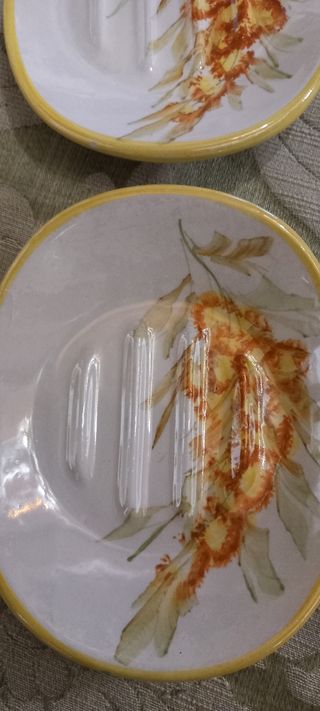 Coppia portasaponette Deruta Umbra ceramica