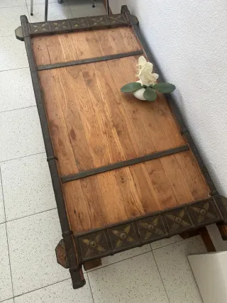 Mesa Centro Estilo Indio - Carro Bueyes
