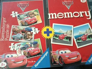 Puzzle Ravensburger Cars 2 + Juego Memoria