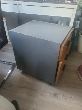 Cajonera de oficina madera y metal