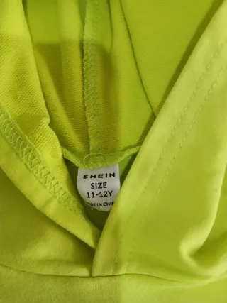 Sudadera Shein Neón Gamer Talla 11/12