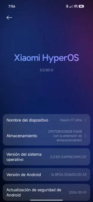 ÚLTIMA SEMANA Xiaomi 17 Ultra 16/512