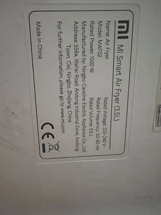 Freidora Xiaomi Mi Smart Air Fryer 3.5L