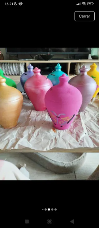 ✨ Hucha de Cerámica 18cm - Pintada a Mano