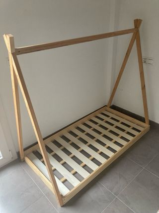 Cama Tipi 70x140cm + Colchón Sivana