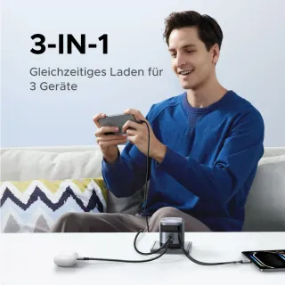 Cargador UGREEN Nexode 45W con Cable Retráctil