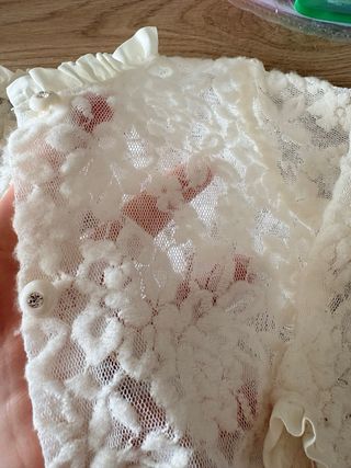 Coprispalle pizzo bimba 1 anno