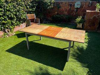 Mesa de jardín con 6 sillas