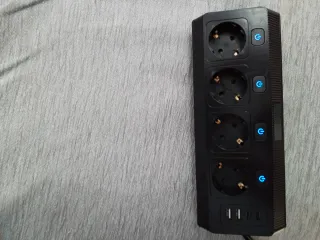 Regleta Enchufes USB con Interruptores Individuale