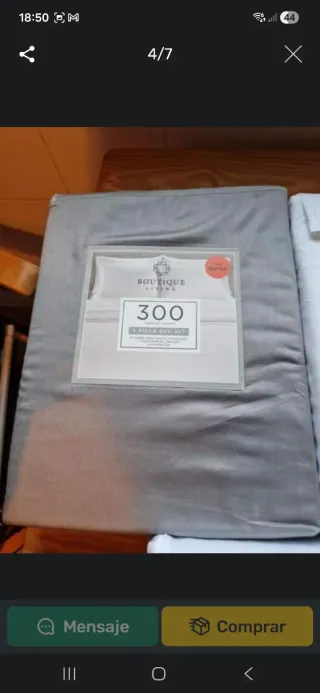 Juego de cama 300 hilos 4 piezas